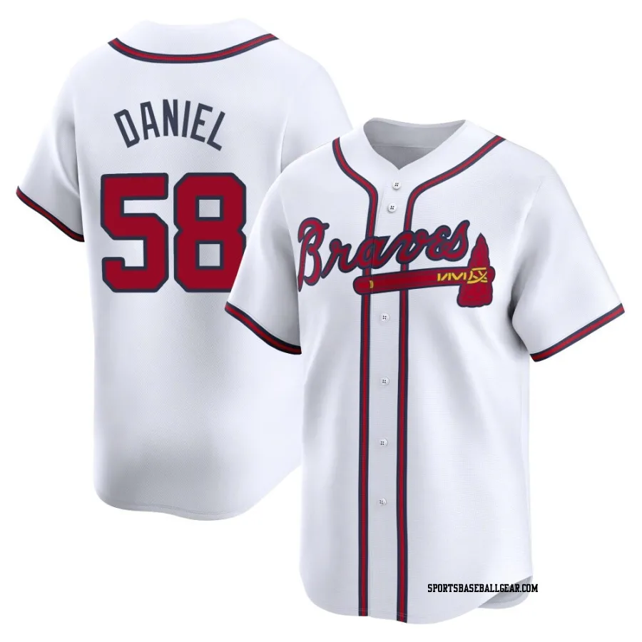 Davis Daniel Youth Atlanta Braves White Limited Home Jersey