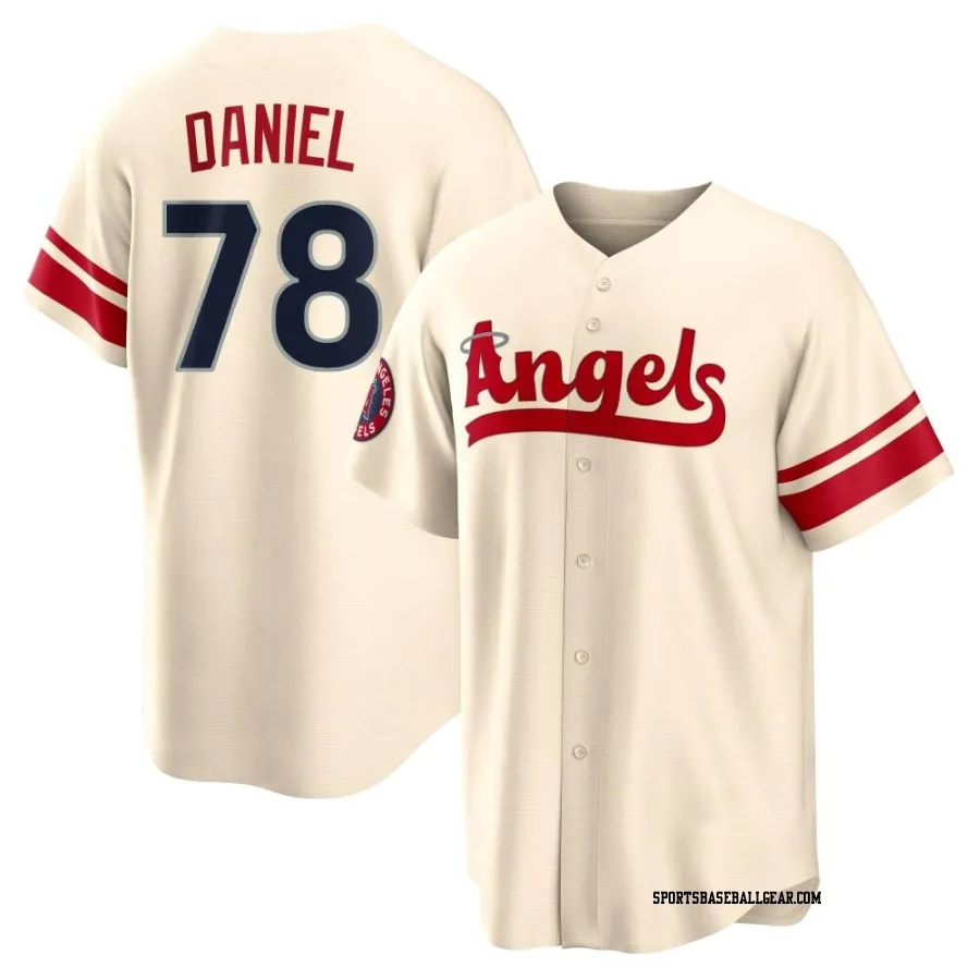 Davis Daniel Youth Los Angeles Angels Cream Replica 2022 City Connect Jersey