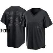 Davis Schneider Youth Toronto Blue Jays Black Replica Pitch Fashion Jersey