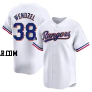 Davis Wendzel Men's Texas Rangers Gold Limited White 2024 Collection Jersey