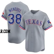 Davis Wendzel Men's Texas Rangers Gray Limited Away Jersey