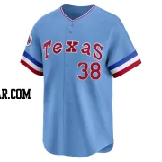 Davis Wendzel Men's Texas Rangers Light Blue Limited Cooperstown Collection Jersey