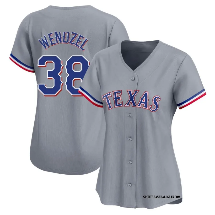 Davis Wendzel Women's Texas Rangers Gray Limited Away Jersey