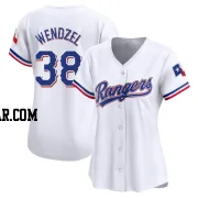 Davis Wendzel Women's Texas Rangers White Limited Home Jersey