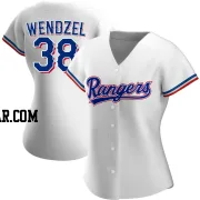 Davis Wendzel Women's Texas Rangers White Replica Home Jersey