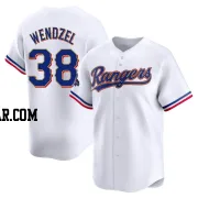 Davis Wendzel Youth Texas Rangers Gold Limited White 2024 Collection Jersey