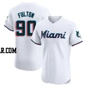 Daxton Fulton Men's Miami Marlins White Elite Home Jersey