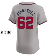 Daysbel Hernandez Men's Atlanta Braves Gray Elite Road Jersey