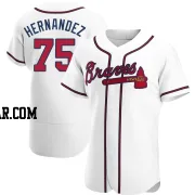 Daysbel Hernandez Men's Atlanta Braves White Authentic Home Jersey