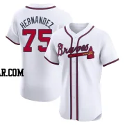 Daysbel Hernandez Men's Atlanta Braves White Elite Home Jersey