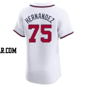 Daysbel Hernandez Men's Atlanta Braves White Elite Home Jersey