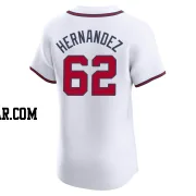 Daysbel Hernandez Men's Atlanta Braves White Elite Home Jersey