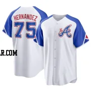 Daysbel Hernandez Men's Atlanta Braves White Replica 2023 City Connect Jersey