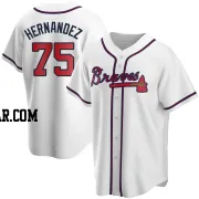 Daysbel Hernandez Men's Atlanta Braves White Replica Home Jersey