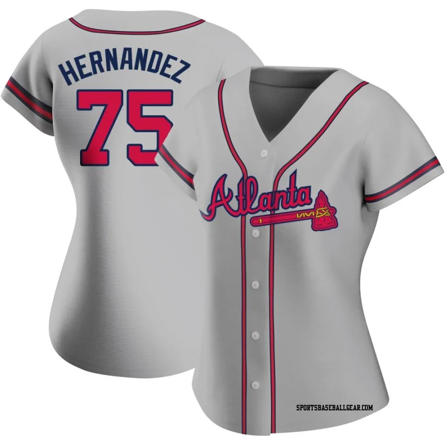 Daysbel Hernandez Women's Atlanta Braves Gray Authentic Road Jersey