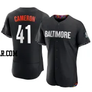 Daz Cameron Men's Baltimore Orioles Black Authentic 2023 City Connect Jersey