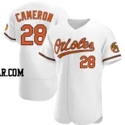 Daz Cameron Men's Baltimore Orioles White Authentic Home Jersey