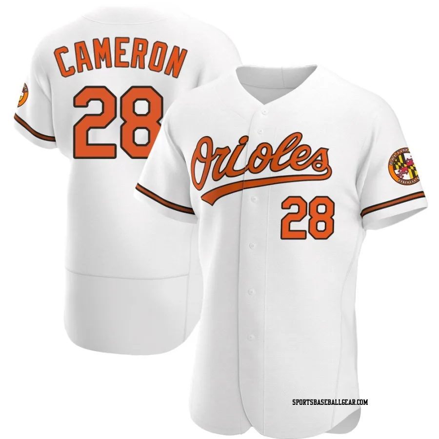 Daz Cameron Men's Baltimore Orioles White Authentic Home Jersey