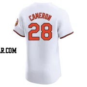 Daz Cameron Men's Baltimore Orioles White Elite Home Jersey