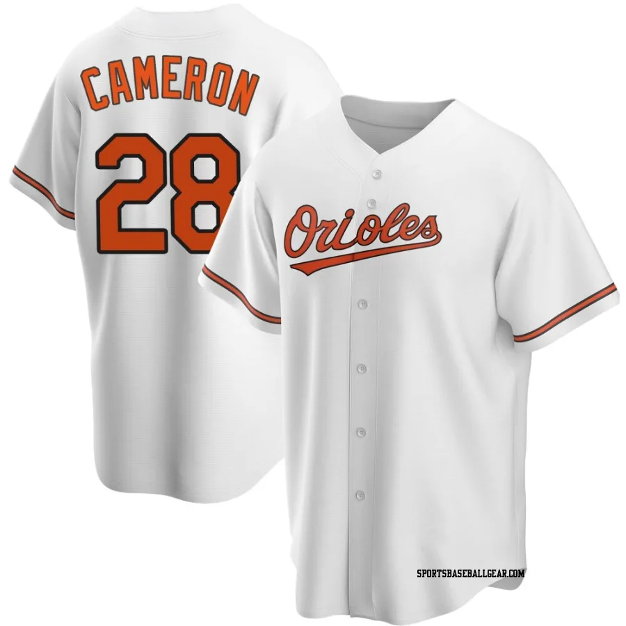 Daz Cameron Men's Baltimore Orioles White Replica Home Jersey