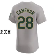 Daz Cameron Men's Oakland Athletics Gray Elite Road Jersey