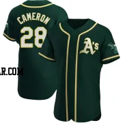 Daz Cameron Men's Oakland Athletics Green Authentic Alternate Jersey