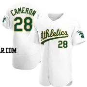 Daz Cameron Men's Oakland Athletics White Authentic Home Jersey