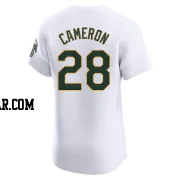 Daz Cameron Men's Oakland Athletics White Elite Home Jersey