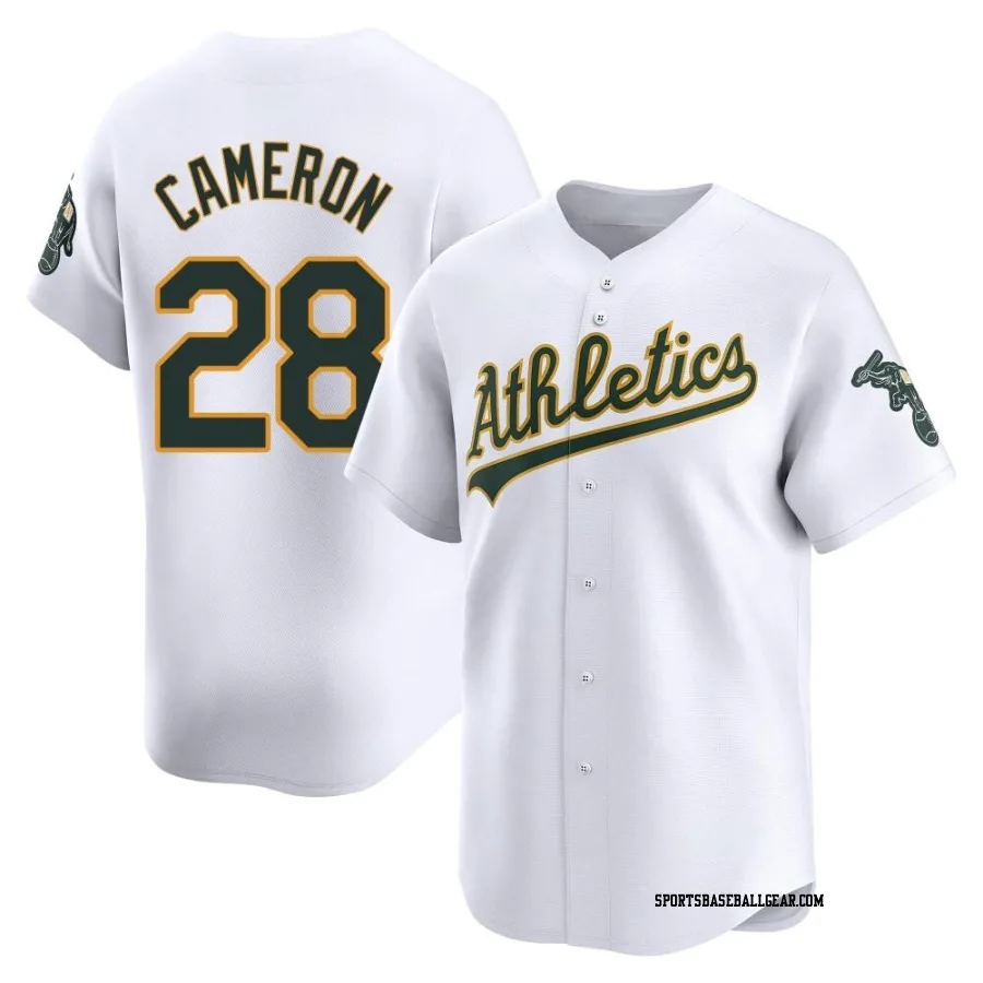 Daz Cameron Men's Oakland Athletics White Limited Home Jersey