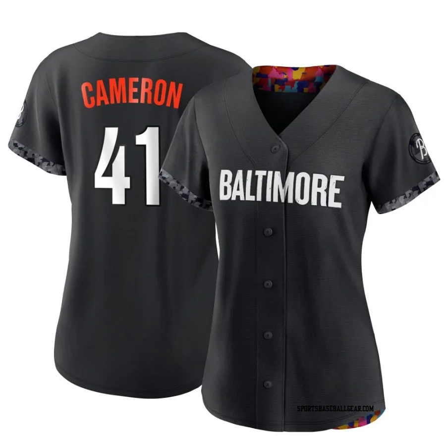 Daz Cameron Women's Baltimore Orioles Black Authentic 2023 City Connect Jersey