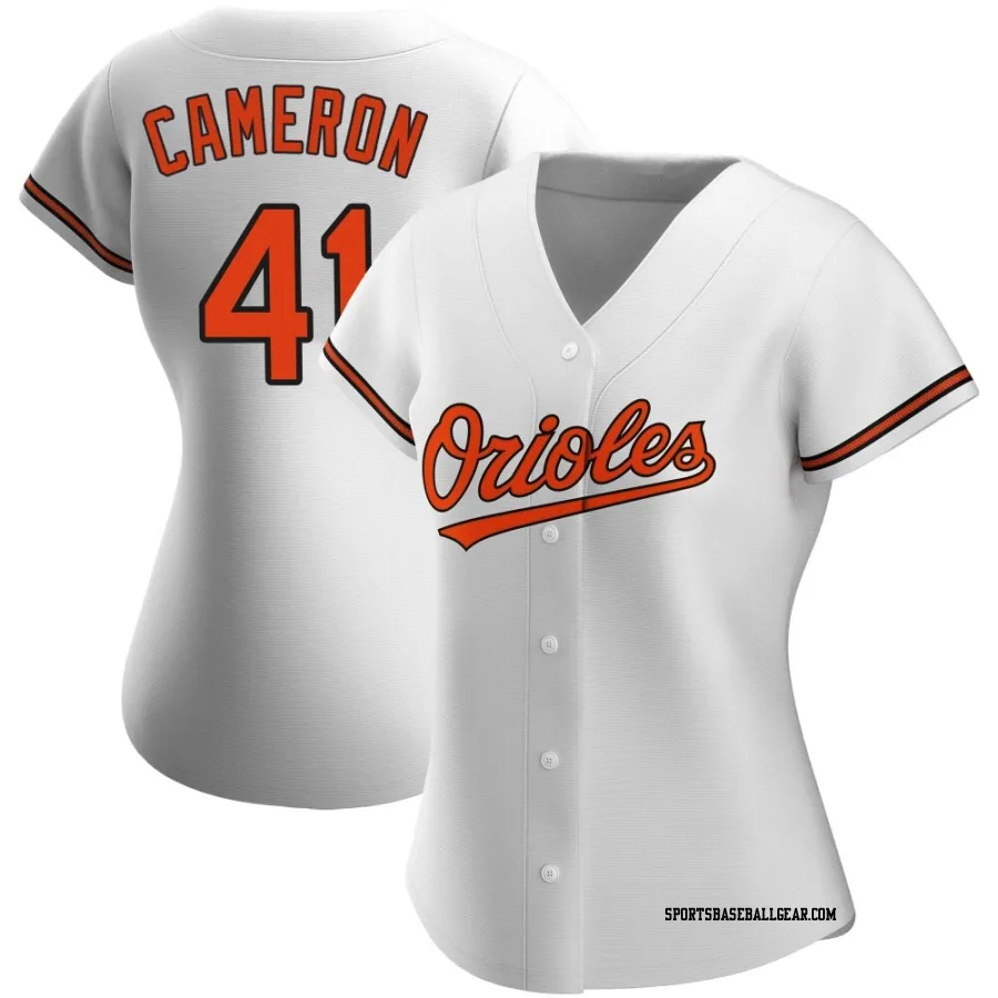 Daz Cameron Women's Baltimore Orioles White Authentic Home Jersey