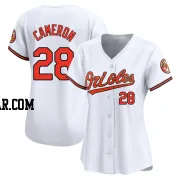 Daz Cameron Women's Baltimore Orioles White Limited Home Jersey