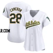 Daz Cameron Women's Oakland Athletics White Limited Home Jersey