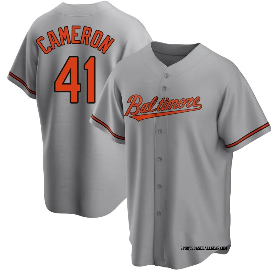 Daz Cameron Youth Baltimore Orioles Gray Replica Road Jersey