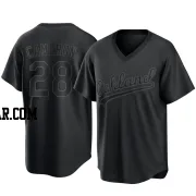 Daz Cameron Youth Oakland Athletics Black Replica Pitch Fashion Jersey