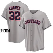 Dean Chance Men's Cleveland Guardians Gray Replica Road Jersey