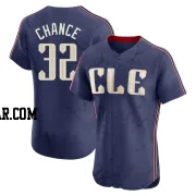 Dean Chance Men's Cleveland Guardians Navy Elite 2024 City Connect Jersey