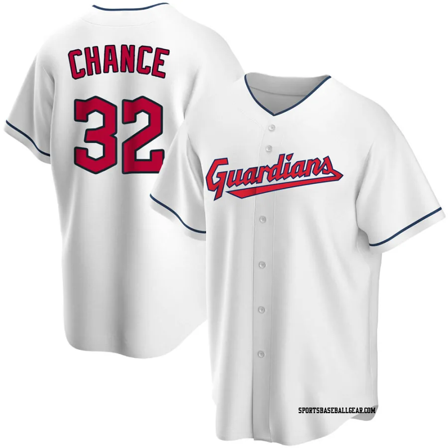 Dean Chance Youth Cleveland Guardians White Replica Home Jersey