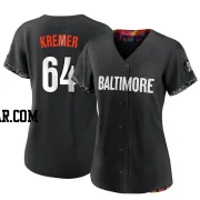 Dean Kremer Women's Baltimore Orioles Black Authentic 2023 City Connect Jersey