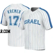 Dean Kremer Youth Israel Baseball White Replica 2023 World Baseball Classic Jersey