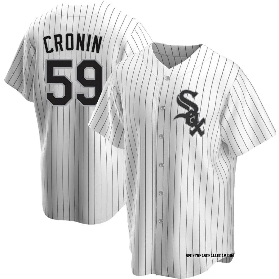 Declan Cronin Men's Chicago White Sox White Replica Home Jersey