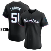 Declan Cronin Men's Miami Marlins Black Elite Alternate Vapor Premier Jersey