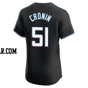 Declan Cronin Men's Miami Marlins Black Elite Alternate Vapor Premier Jersey