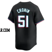 Declan Cronin Men's Miami Marlins Black Limited Alternate Jersey