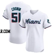 Declan Cronin Men's Miami Marlins White Elite Home Jersey