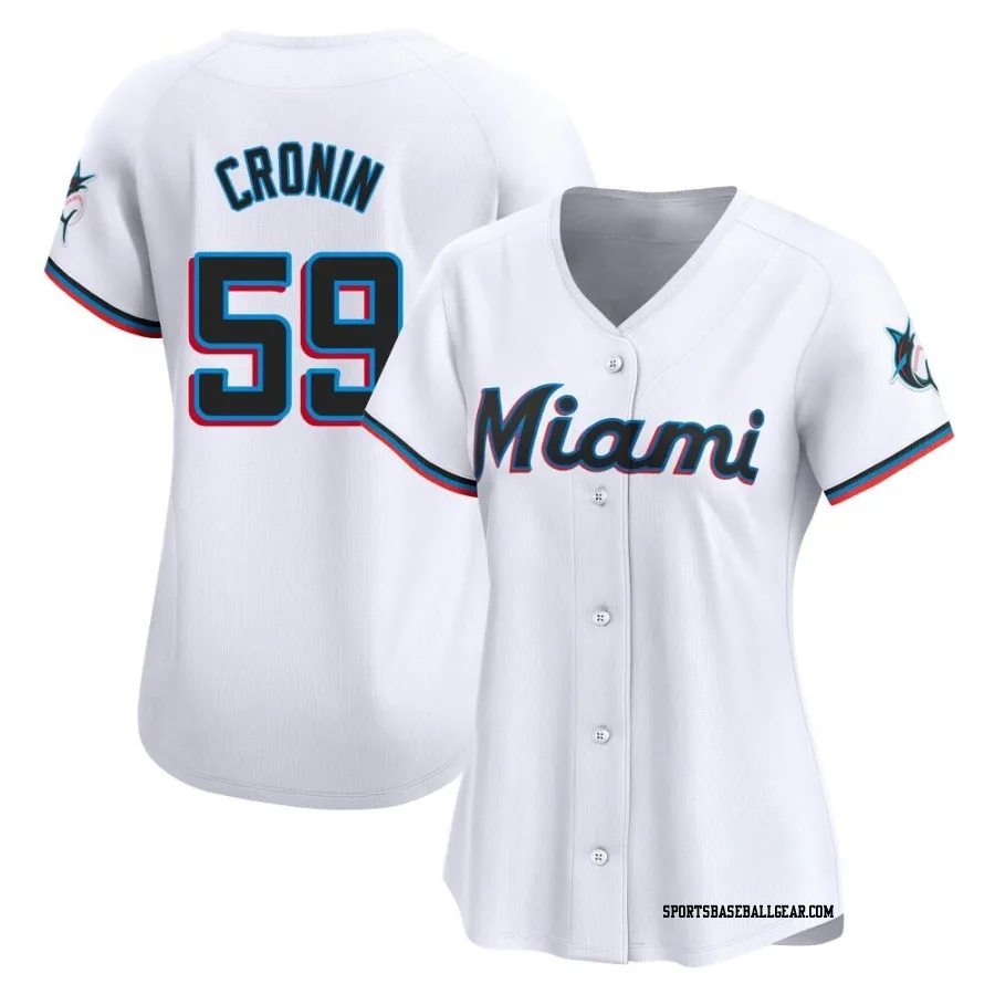 Declan Cronin Women's Miami Marlins White Limited Home Jersey