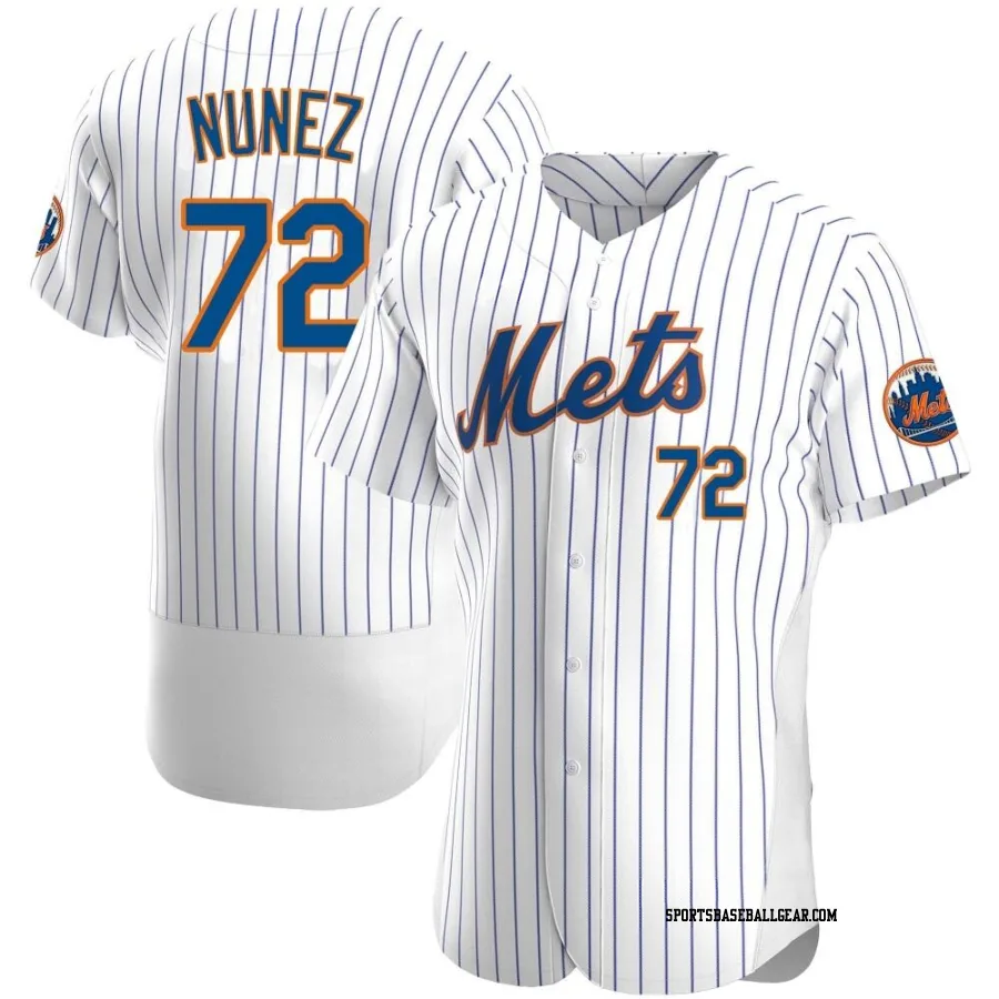 Dedniel Nunez Men's New York Mets White Authentic Home Jersey