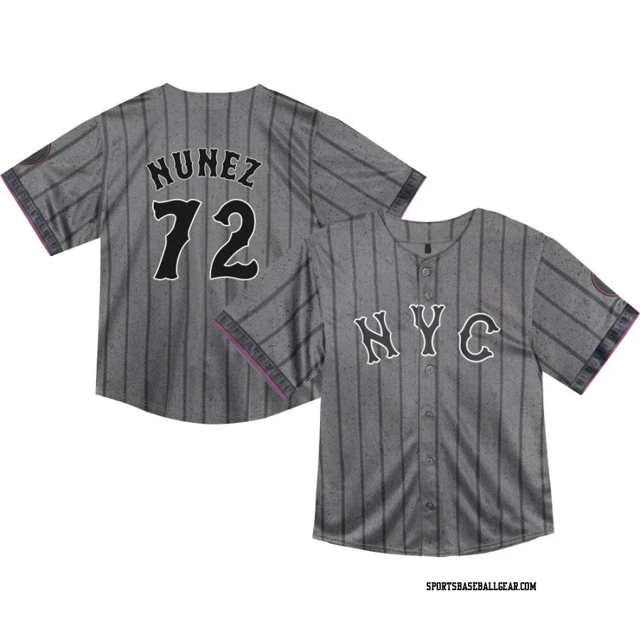 Dedniel Nunez Toddler New York Mets Limited Graphite 2024 City Connect Jersey