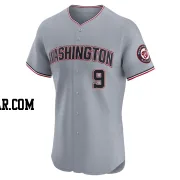 Dee Strange-Gordon Men's Washington Nationals Gray Elite Road Jersey