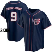 Dee Strange-Gordon Men's Washington Nationals Navy Replica Alternate Team Jersey